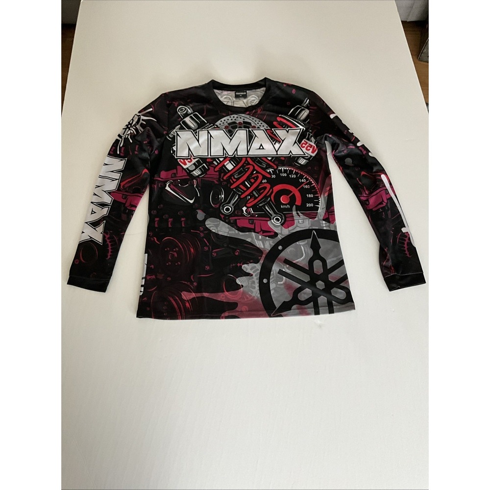 Yamaha NMAX Motocross Jersey Youth XL Black Pink Long Sleeve Racing Shirt
